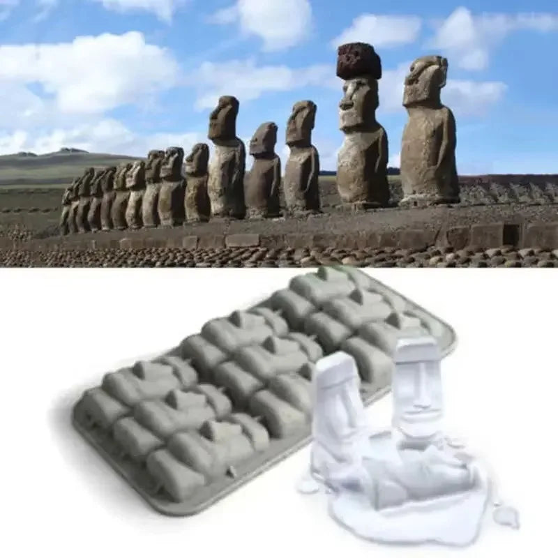 Moai Silicone Ice Cube & Mini Cake Mold – DIY Tray