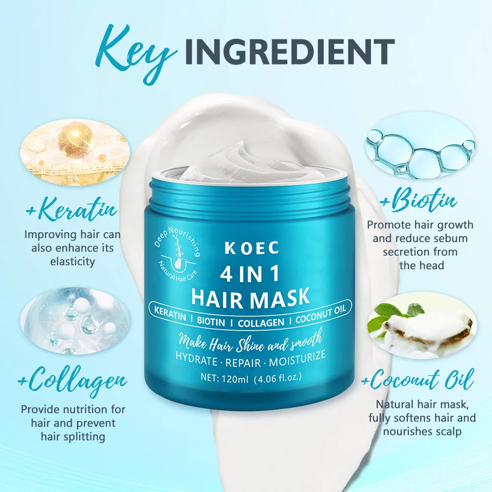 Keratin Repair Hair Mask Collagen Conditioner Nourishing Moisturizing
