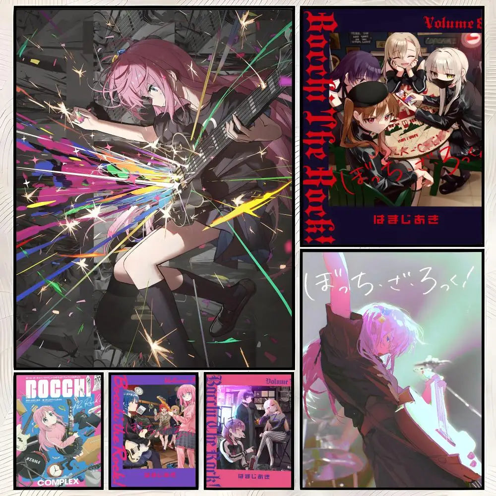 Bocchi the Rock Anime Wall Poster – Self-Stick HD Waterproof
