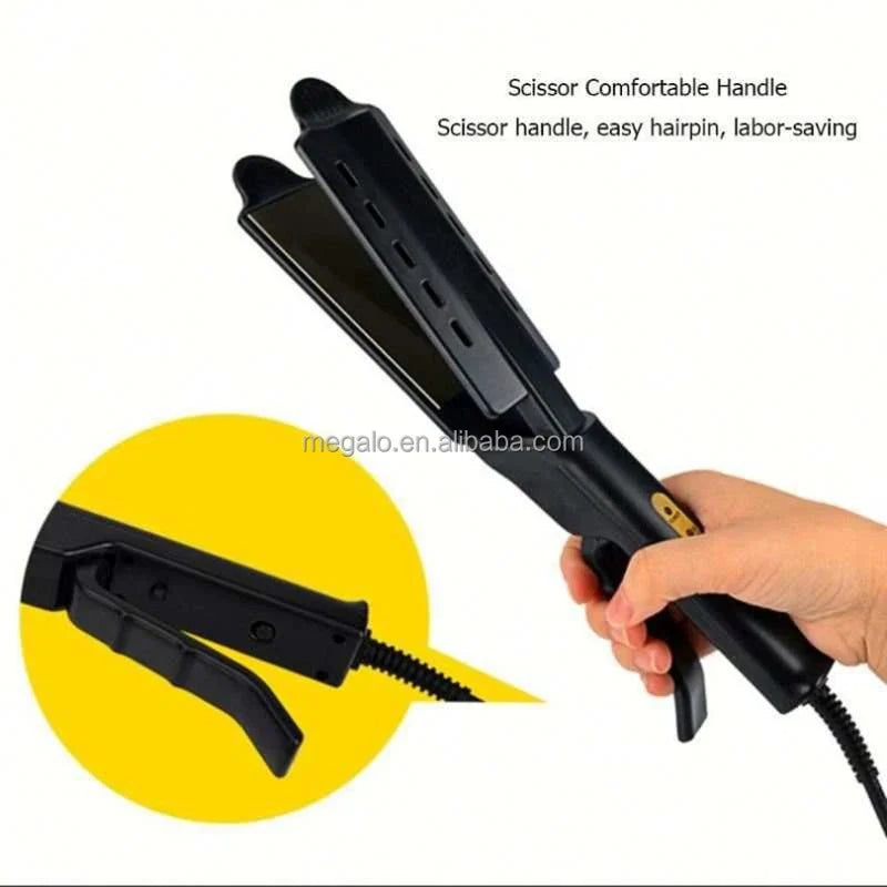 Portable Steam Hair Straightener – 4-Gear Titanium Flat Iron
