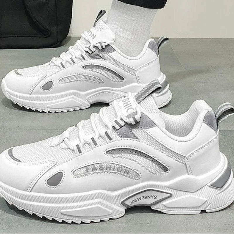 YBQJOO Men's Breathable Mesh Casual Sneakers | Anti-Slip