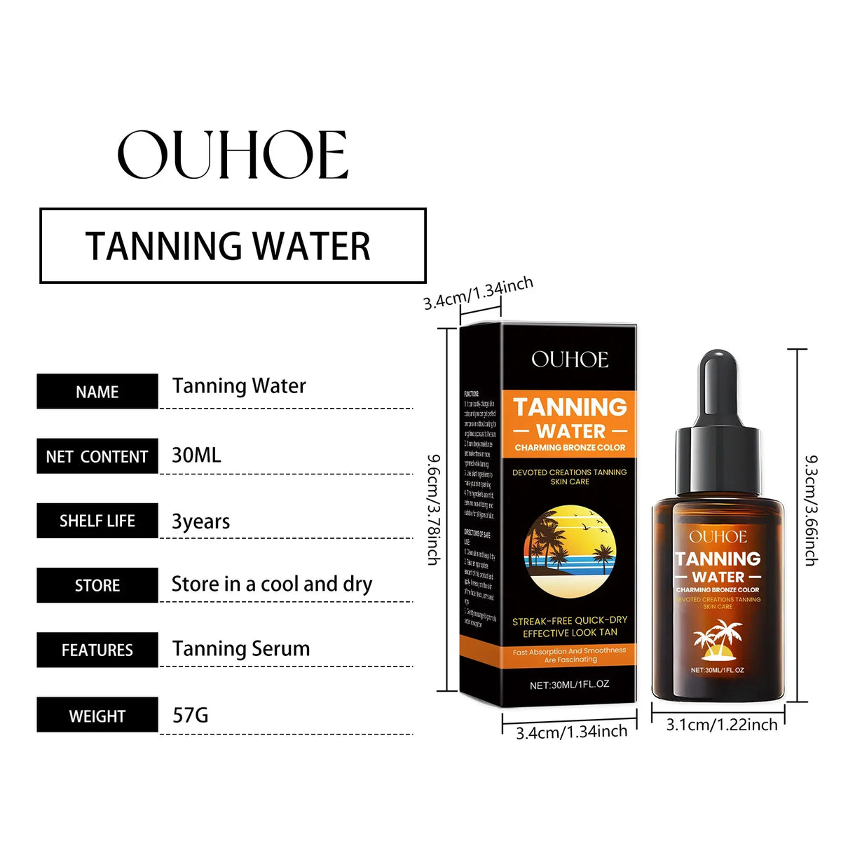 Aloe Vera Tanning Serum – Natural Bronzing Glow Lotion