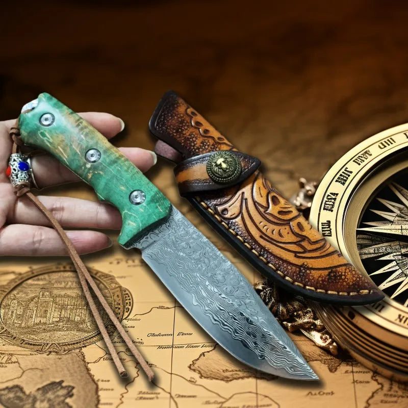 Damascus Steel Boning Knife – Hand-Forged VG10 Chef's Knife