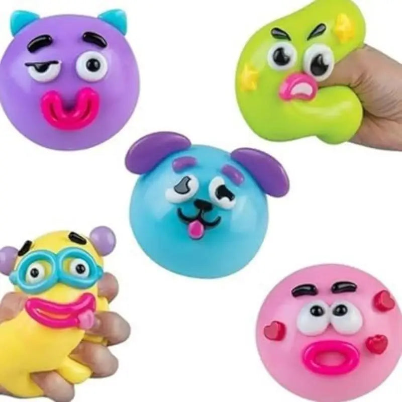 Slow Rise Squeeze Toy – Cute Dog Face Smusher Sensory Ball