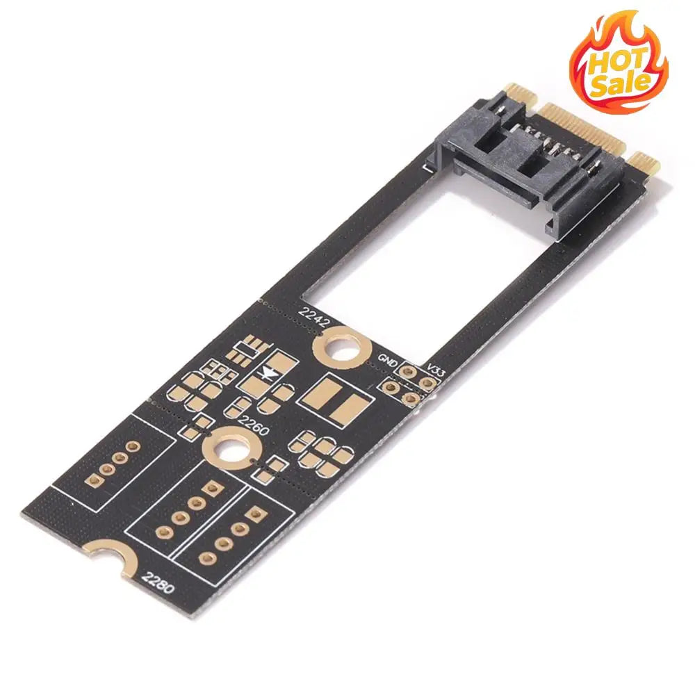 M.2 NGFF to SATA 7-Pin Adapter Card – 2242 2260 2280 SSD