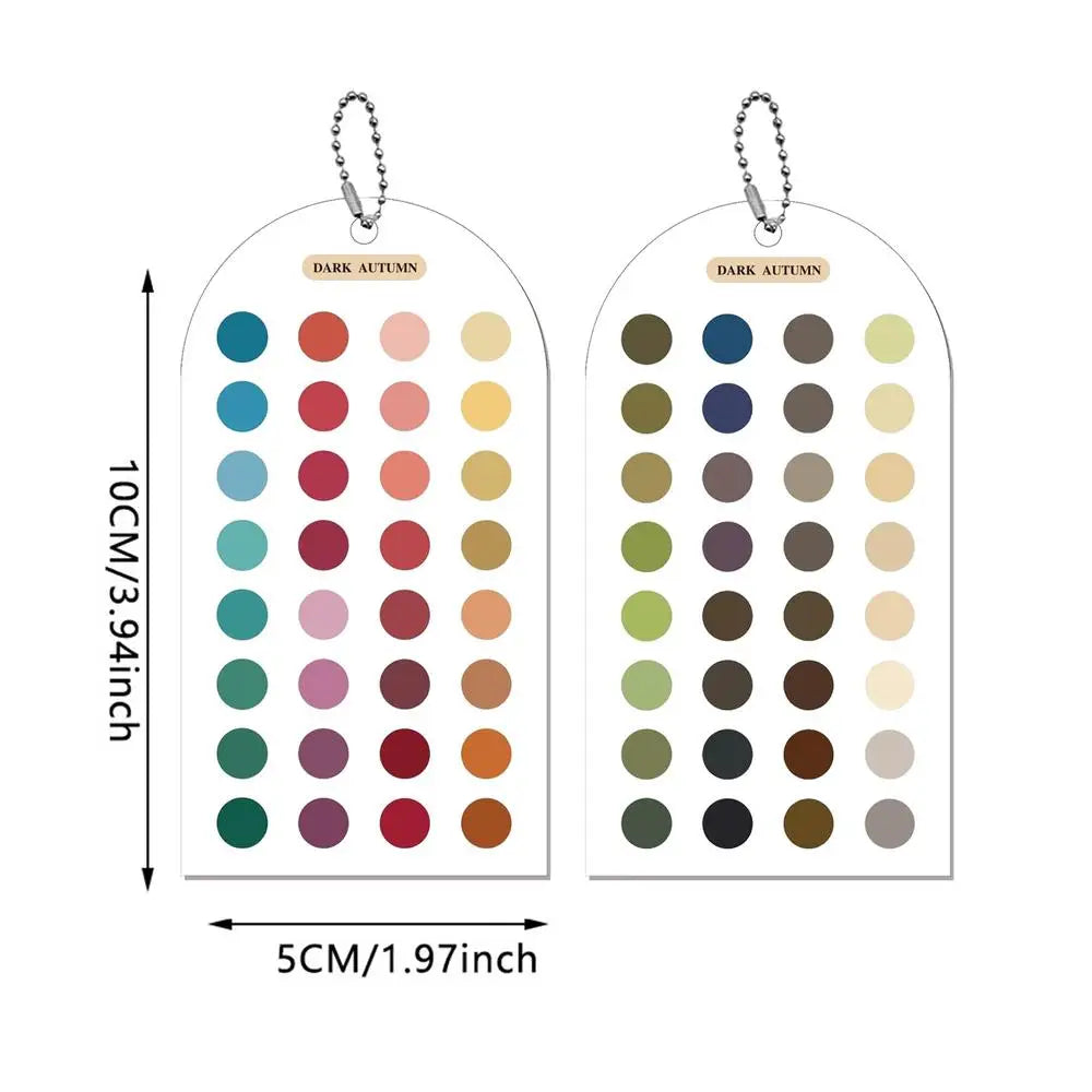 Color Analysis Cards – 12 Season Acrylic Palette Guide (2-Pack)