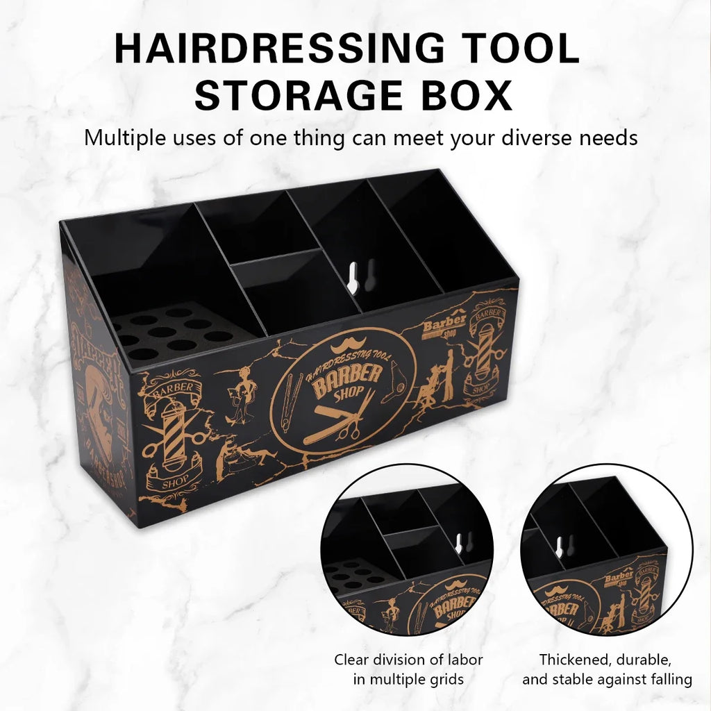 Large Capacity Salon Tool Organizer – Scissors, Combs & Clips