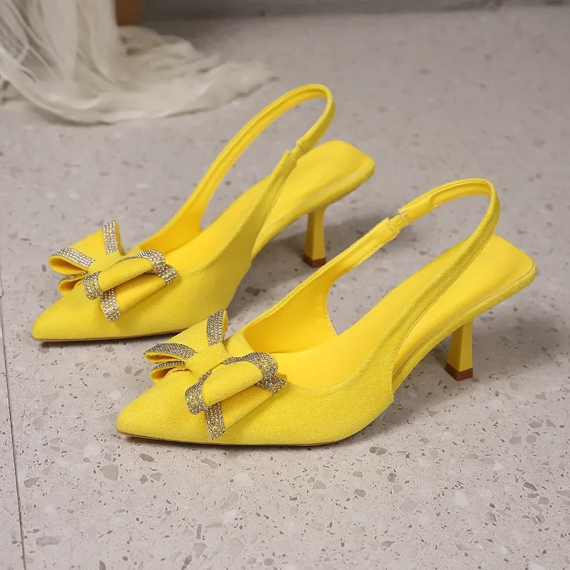 Women's Bow Pointed-Toe Stiletto Sandals | Summer Fashion Heels