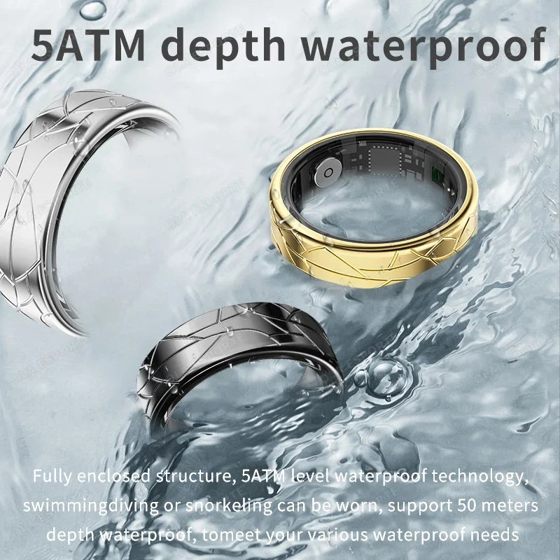 Smart Ring – Heart Rate, Sleep & Fitness Tracker | IP68 Waterproof