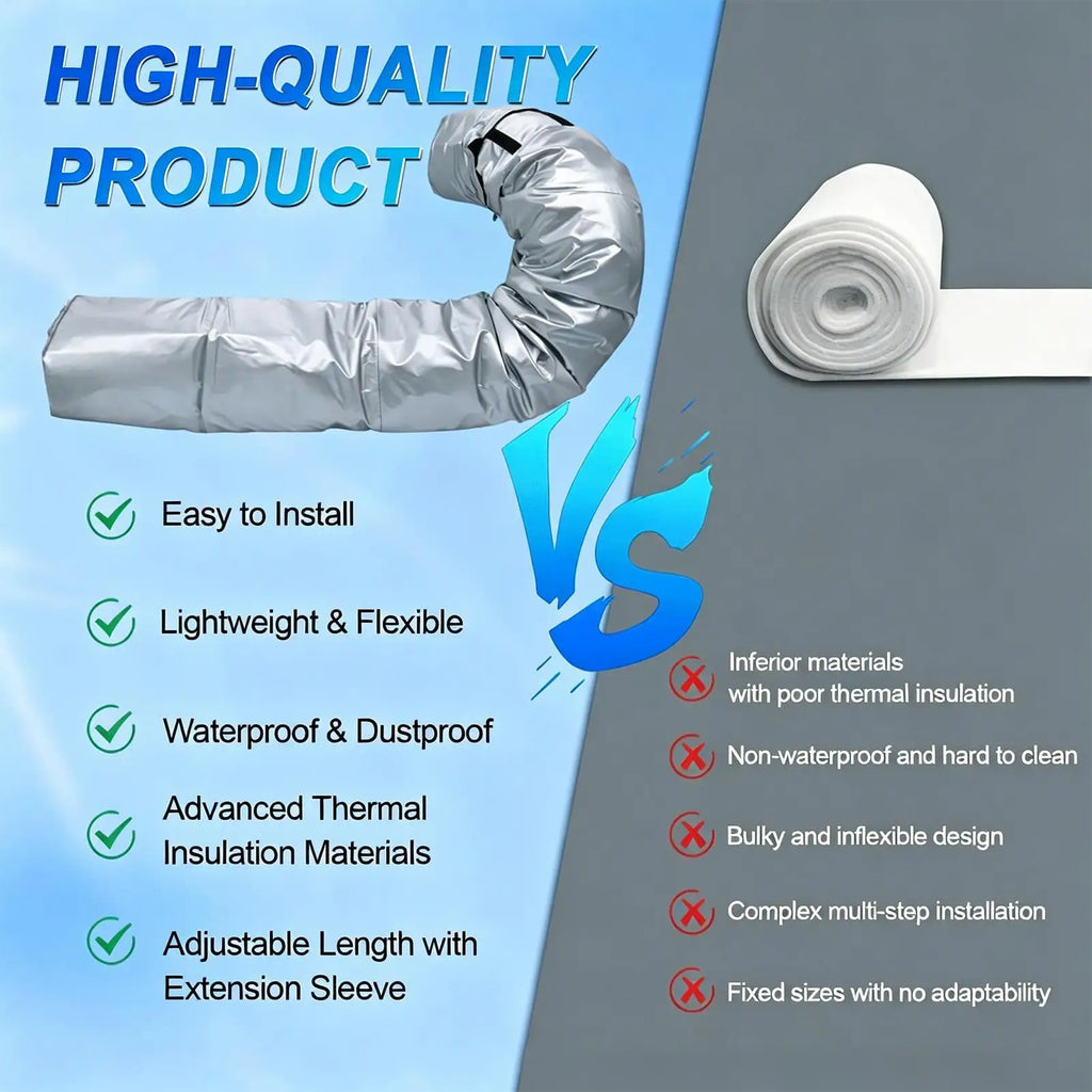 AC Hose Insulation Sleeve – Heat-Resistant Portable AC Cover