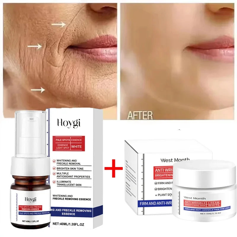 Collagen Face Serum & Cream Set – Firming & Brightening