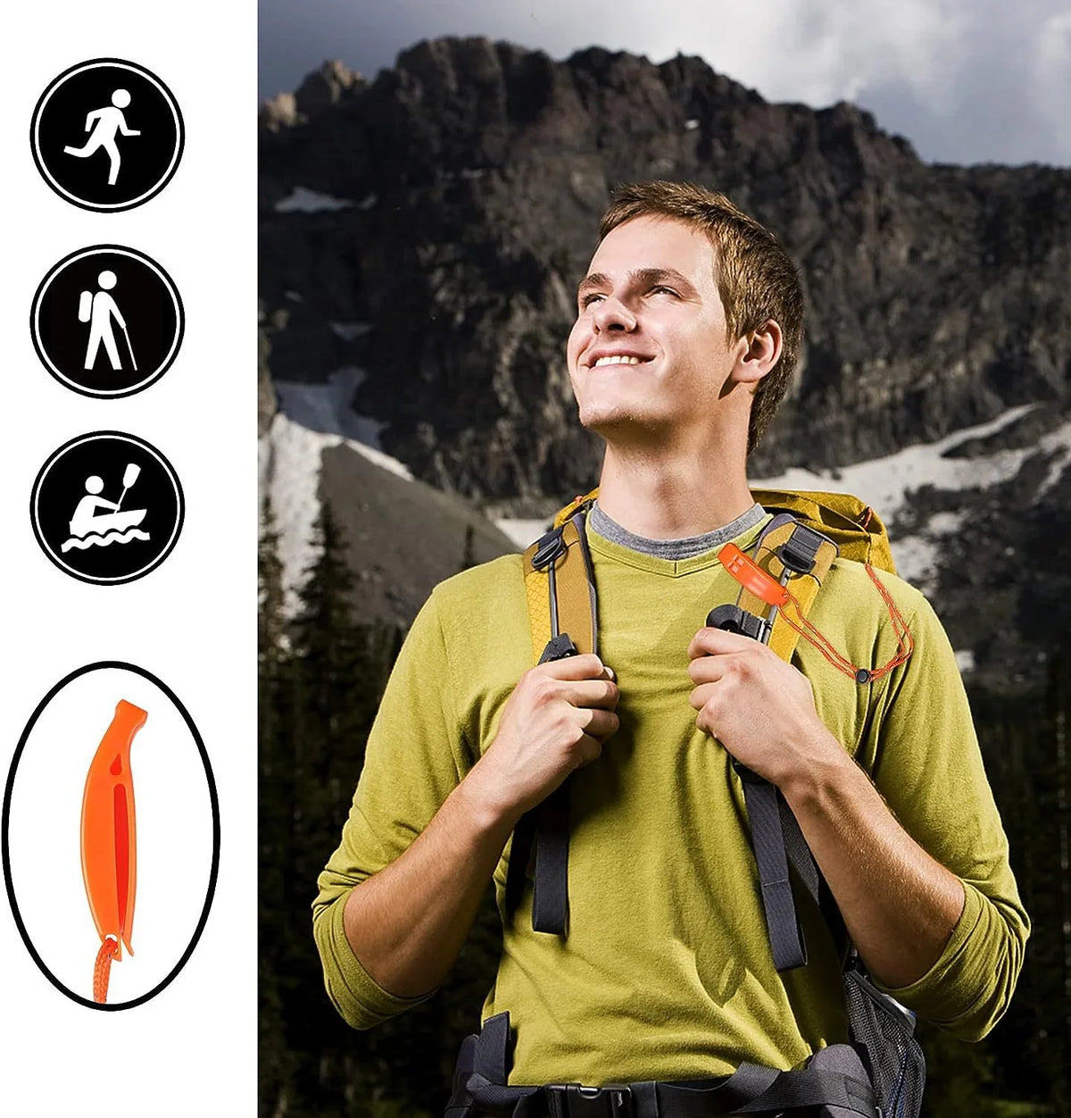 Emergency Whistles Lanyard Safety Kayak Life Jackets Lifeboats