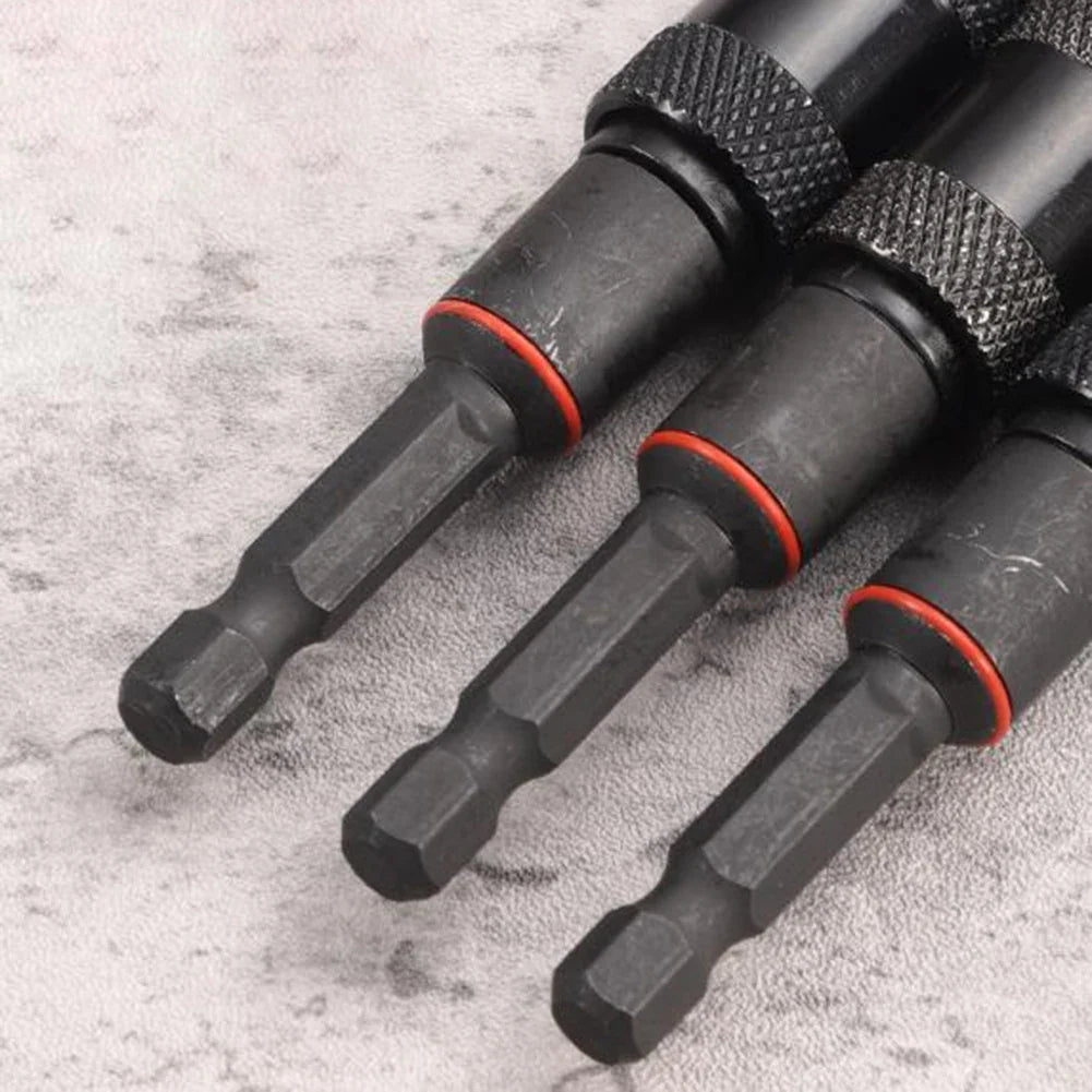 Hex Magnetic Screwdriver Extension Rod | 360° Rotation 1/4 3/8 5/16