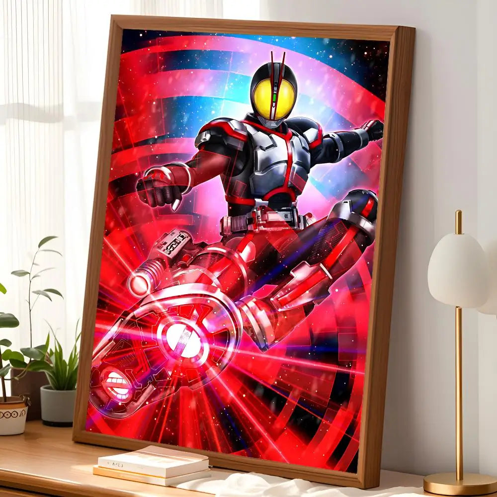 Kamen Rider Faiz 555 HD Self-Stick Wall Art Poster – Waterproof