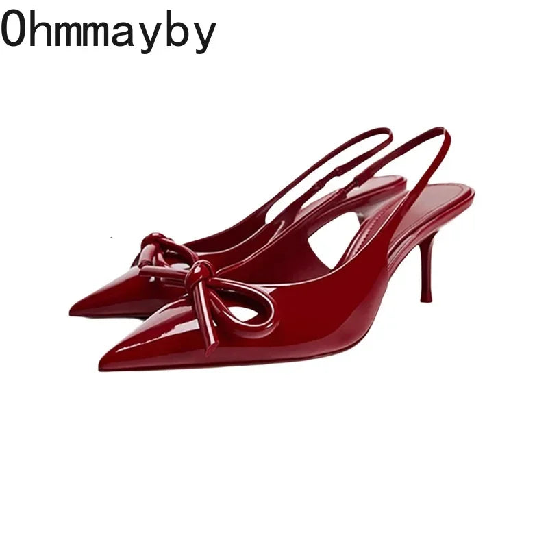 Women's High Heel Butterfly-Knot Sandals – Wedding Party