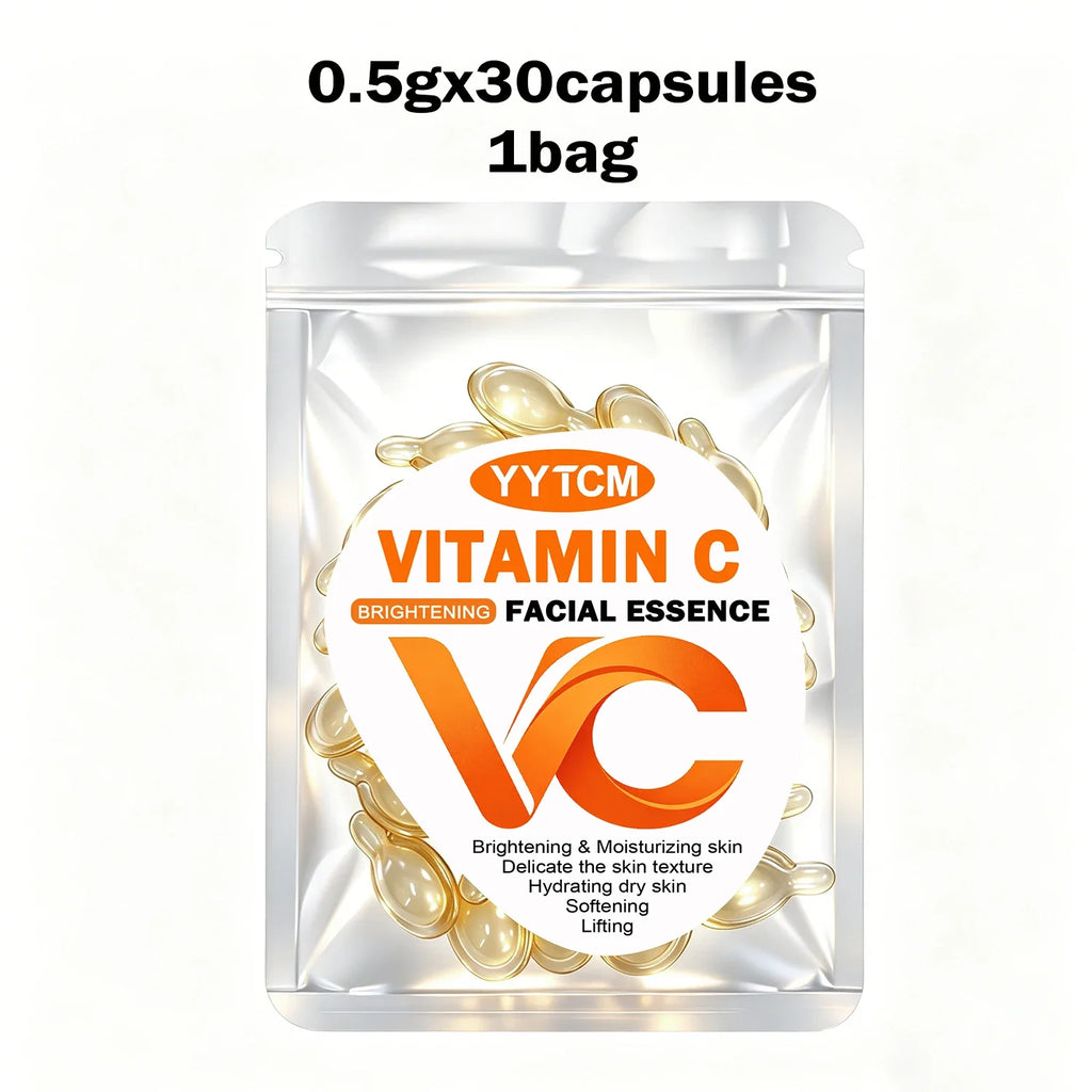 Vitamin C Face Serum Capsules – Retinol, Hyaluronic Acid & Vitamin E