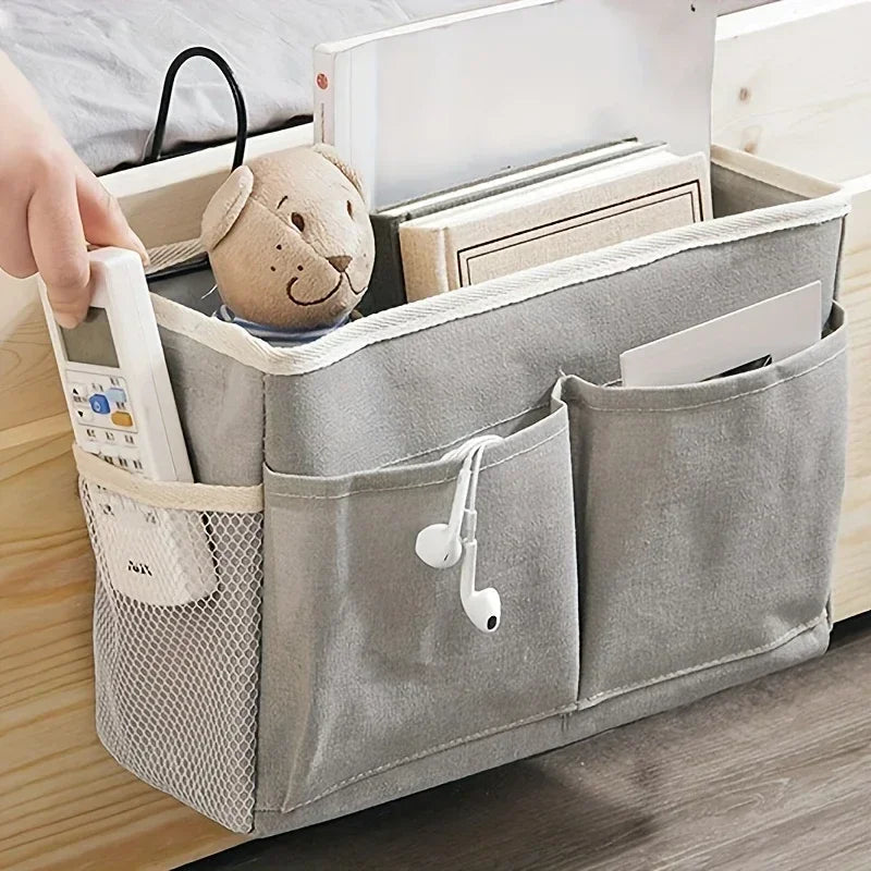 Large Capacity No Punch Bedside Hanging Basket Baby Diaper Practical