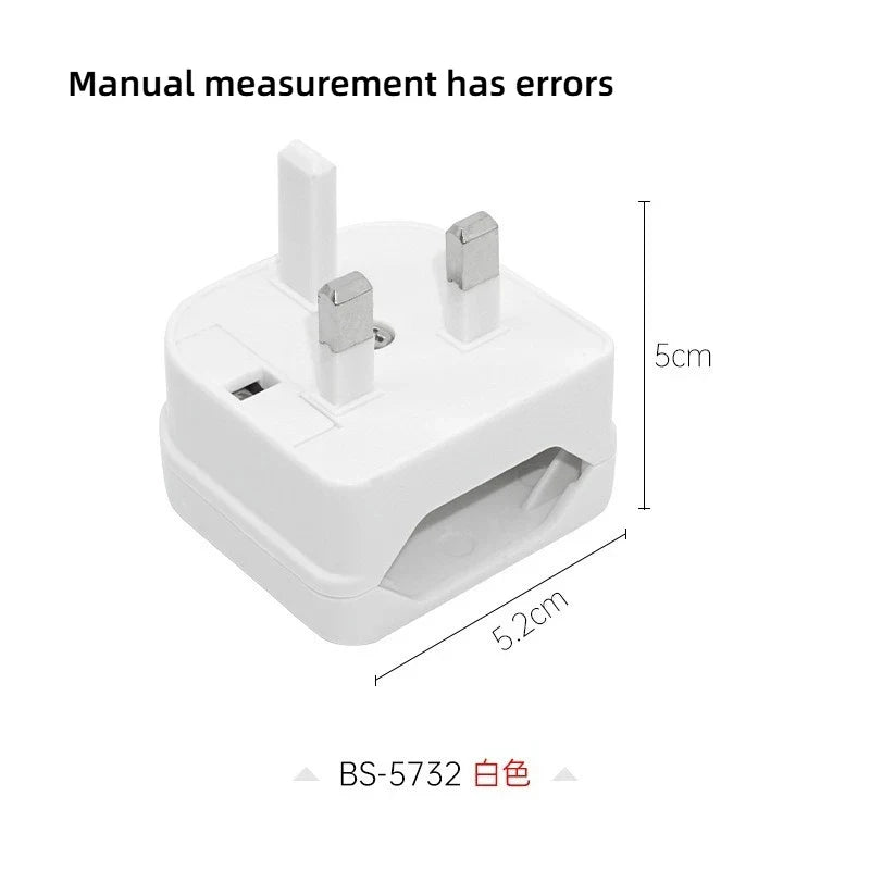 EU 2-Pin to UK 3-Pin Travel Plug Adapter | Power Converter