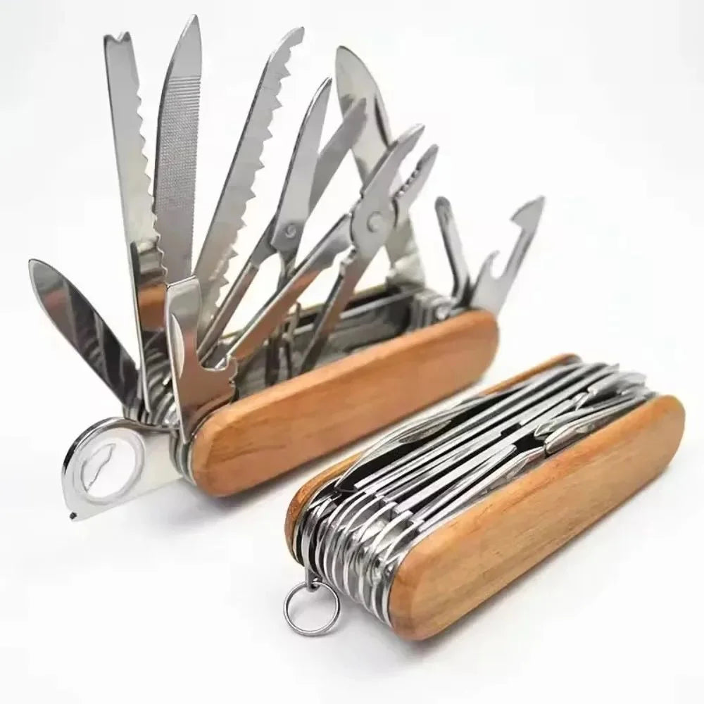 17-in-1 Multi-Tool Pocket Knife – Stainless Steel Camping Pliers