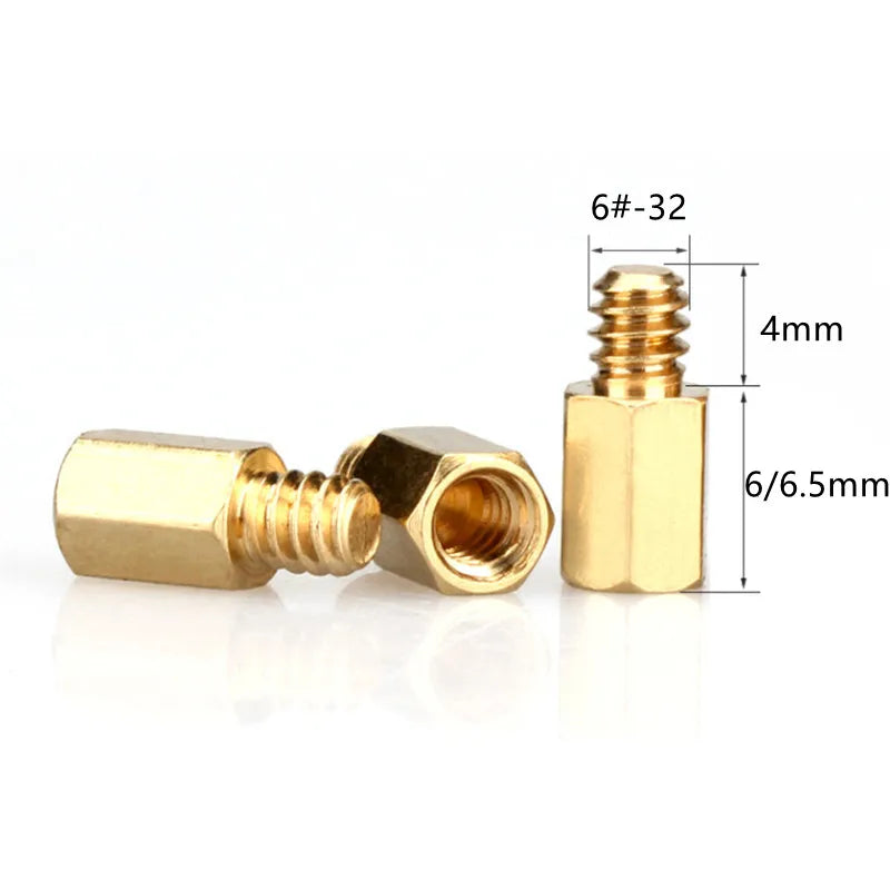 6 32X6+ 32X6 5+ Hex Brass Standoff Spacer Pillar Motherboard