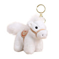 Vintage Pony Pendant Keychian Kawaii Plush Toy Soft Cartoon Animal