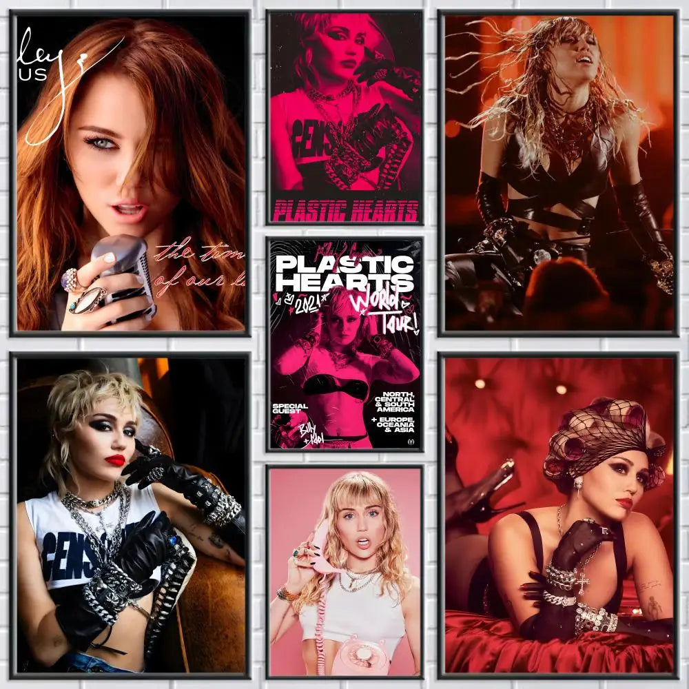 Miley Cyrus Canvas Wall Art – Unframed HD Print Poster