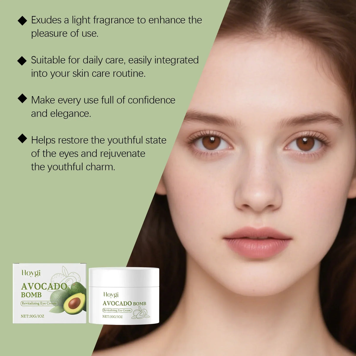 Avocado Eye Cream – Anti-Aging, Dark Circles & Puffiness