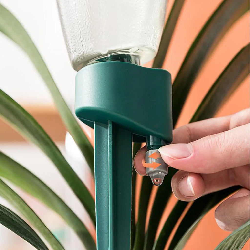 6-Pack Plant Watering Spikes with Control Valve | Garden Stakes