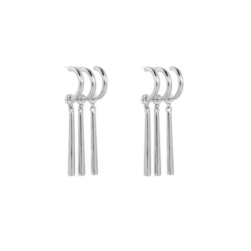 Zoro Anime Cosplay Earrings – Fake Triple Dangle Set
