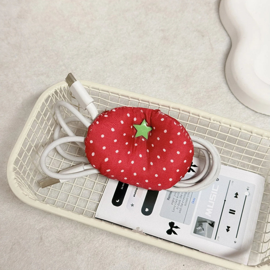 Harajuku Korean Earphone Decoration Accessories Handmade Fabric Cute