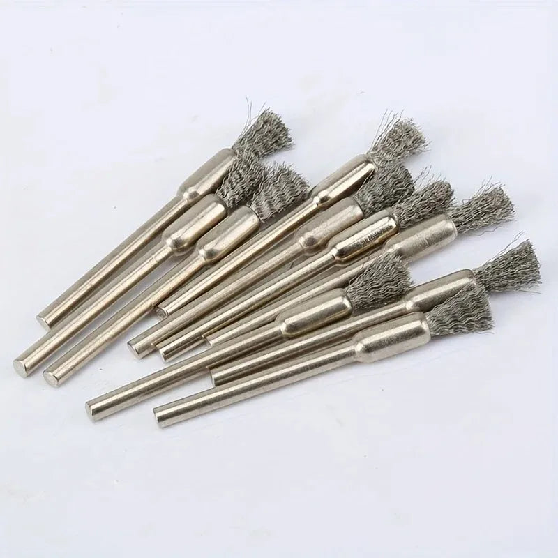 15-Pc Stainless Steel Wire Brush Set for Rotating Tools