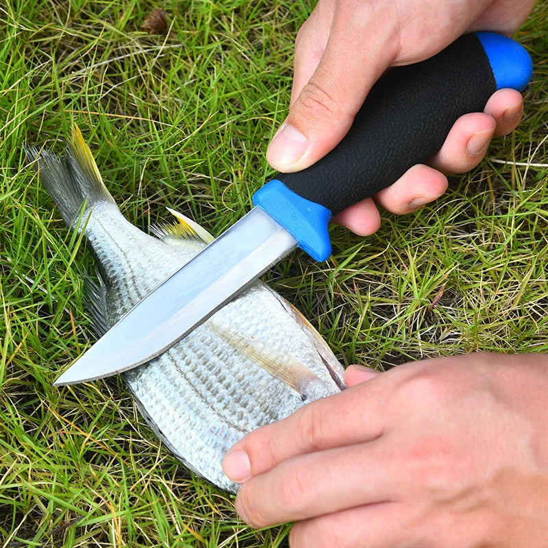4-Inch Fixed Blade Knife – Stainless Steel Nonslip Handle