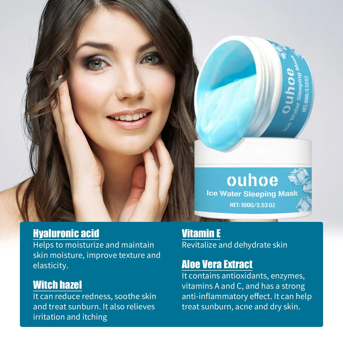 Ouhoe Sleeping Mask – Dark Spots, Pores & Anti-Aging | 100g