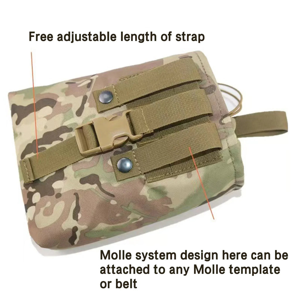Roll-Up Drawstring Dump Pouch | Tactical Canvas Utility Bag