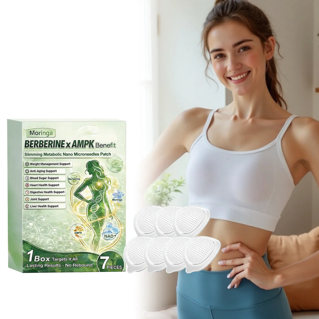 Berberine Moringa Nano Microneedle Body Patch | NAD+ AMPK