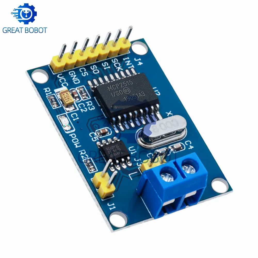 MCP2515 CAN Bus Module TJA1050 SPI for MCU & ARM Controllers