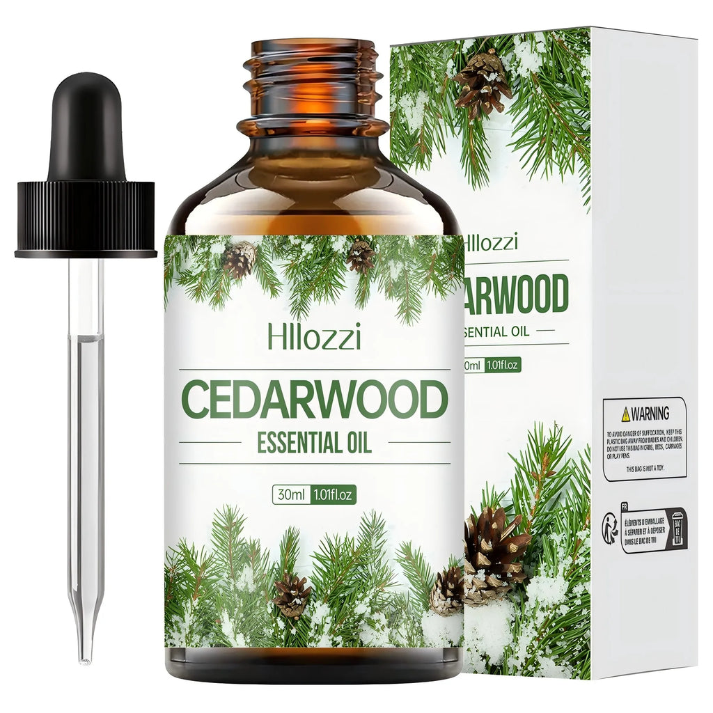 Hllozzi Cedarwood Essential Oil – Pure Aromatherapy Diffuser Oil