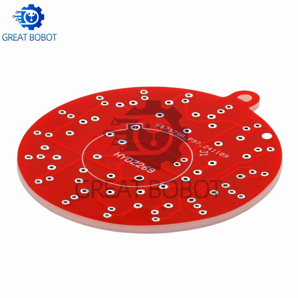 NE555 Timer Module Dual-Color Flashing LED DIY Soldering Kit