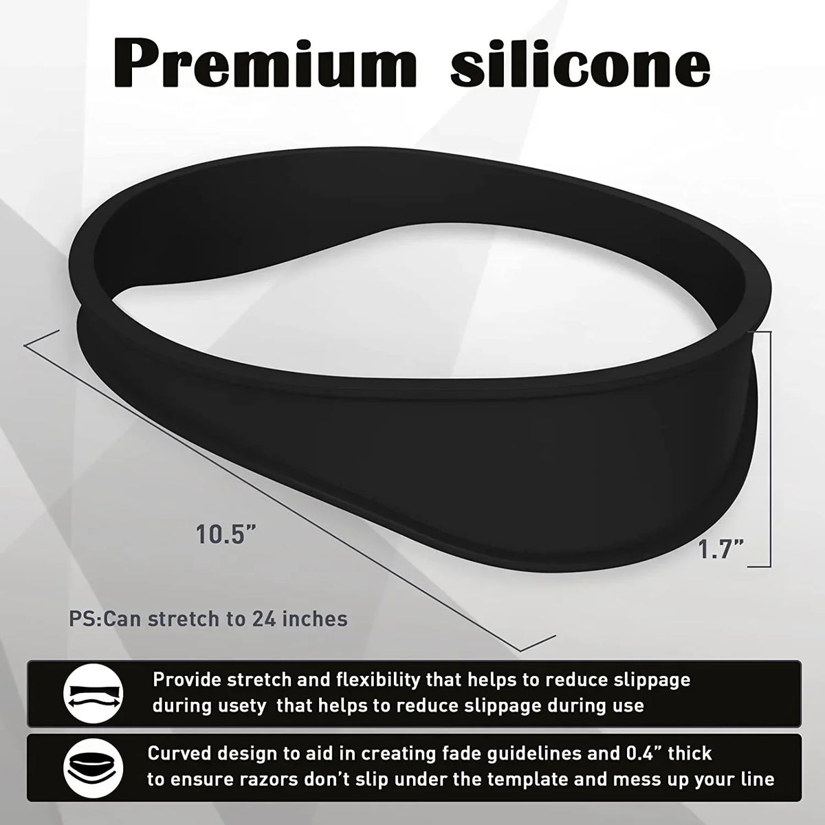 Silicone Fade Haircut Template & DIY Neckline Cutting Guide