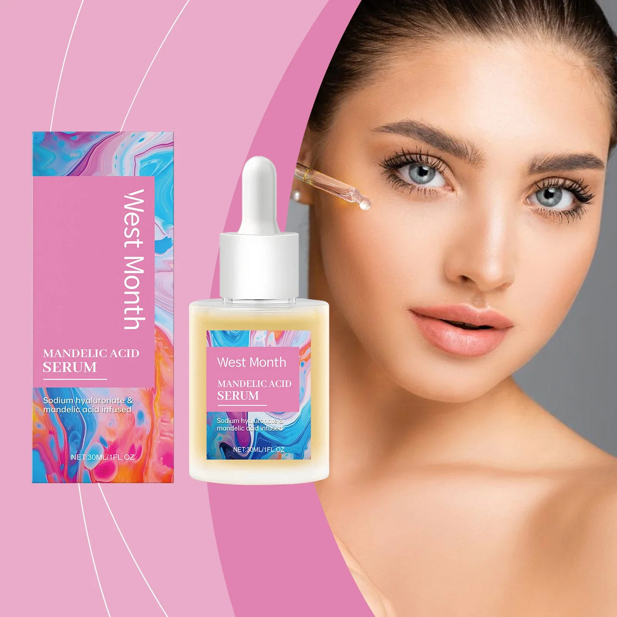 Mandelic Acid Face Serum – Exfoliate, Brighten & Moisturize 1oz
