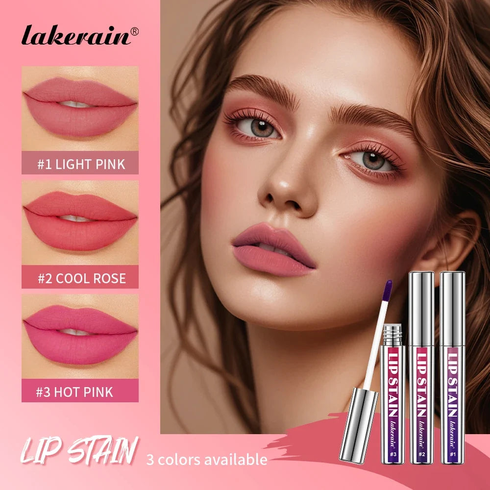 Lakerain 3-Piece Peel Off Lip Stain Set | Waterproof Lip Tint