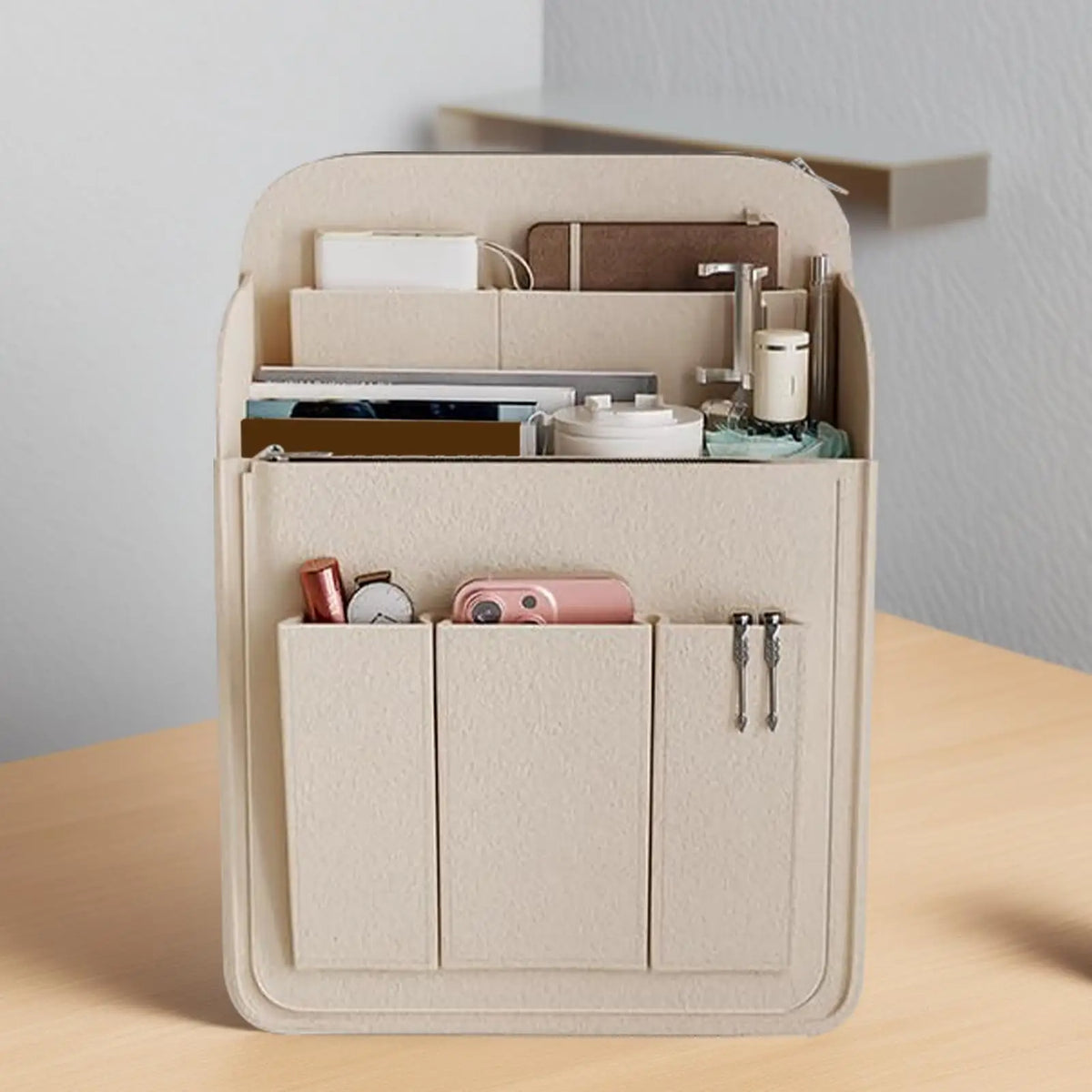Felt Backpack Insert Organizer – Multi-Pocket Storage Bag