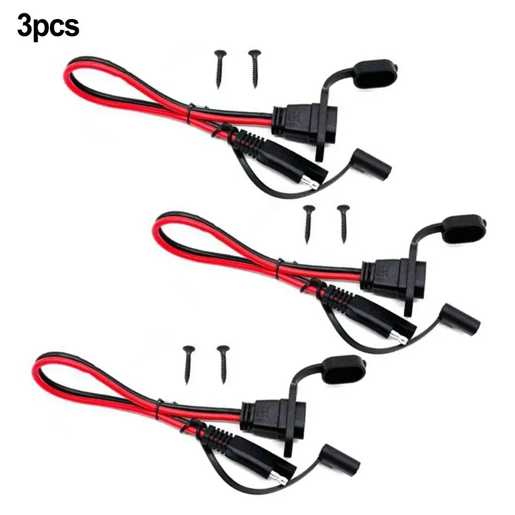 12AWG SAE Quick Connector Harness 3-Pack | Battery & Solar