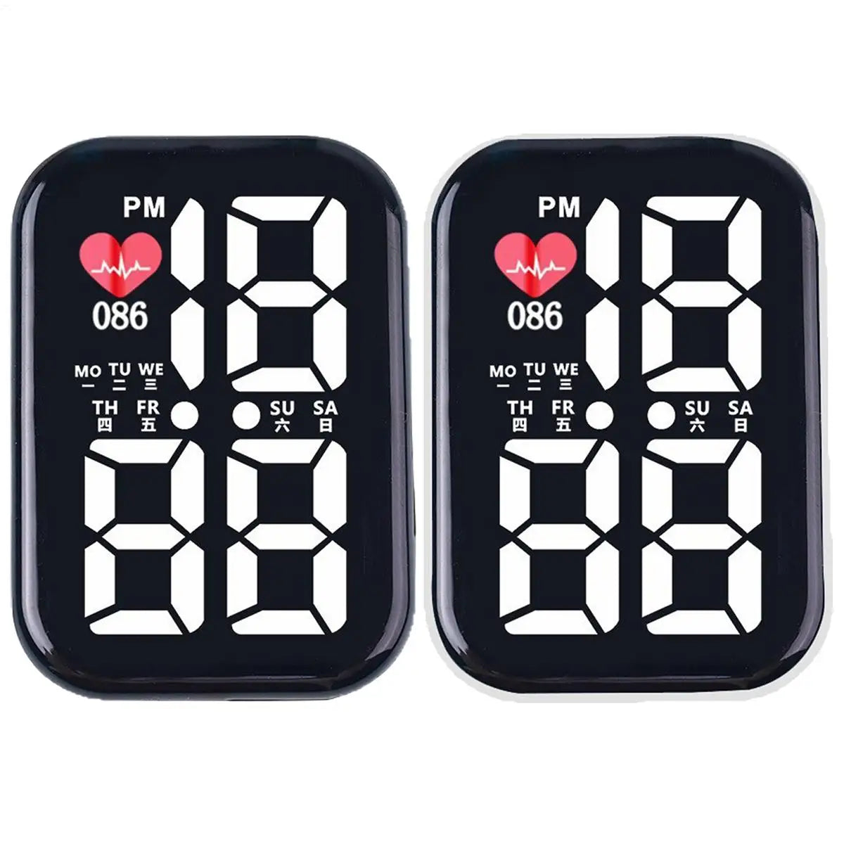 Waterproof LED Stick-On Dashboard Clock | Car Truck Bike Boat