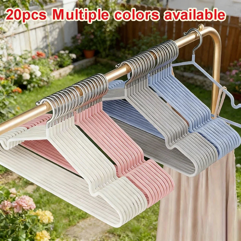 Heavy Duty Metal Clothes Hangers Anti-slip Space Saving Coat Closet