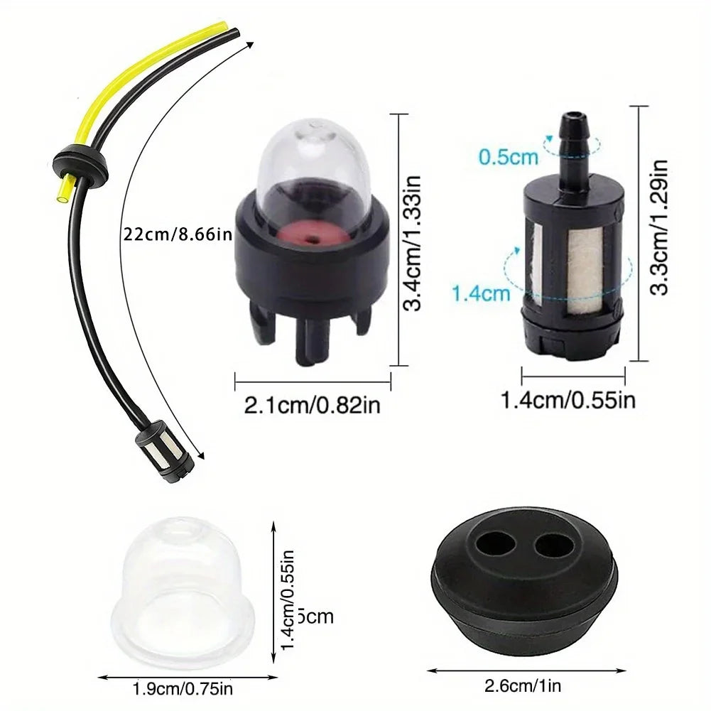 Universal Grass Trimmer Fuel Line Filter Brush Cutter Strimmer Hoses