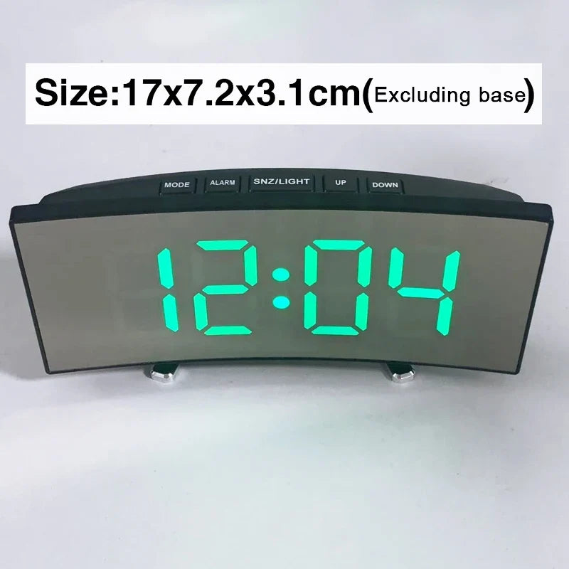 LED Digital Alarm Clock | Temperature Display, Adjustable Brightness