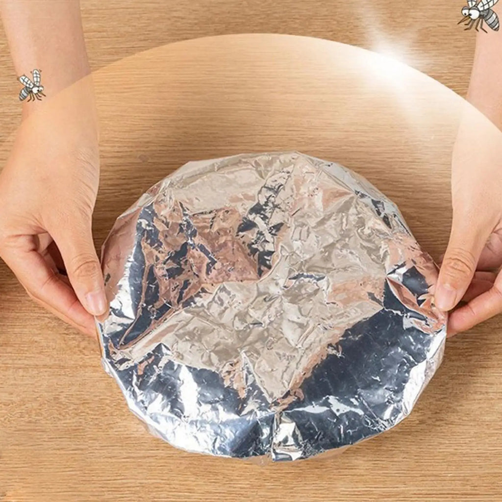 Reusable Aluminum Foil Food Covers 30-Pack | Heat-Retaining Lids