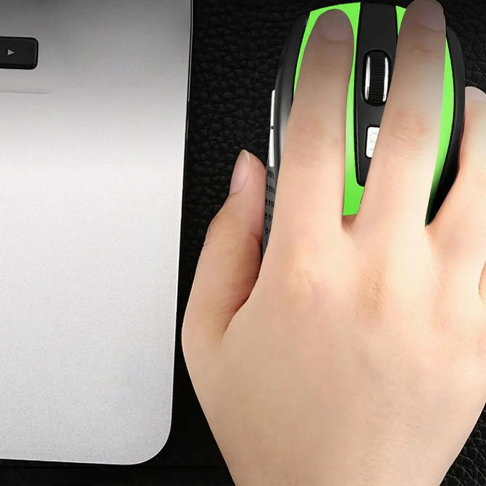 BUDI 2.4G Wireless Mouse – 2400 DPI, 6 Colors, Mini & Slim