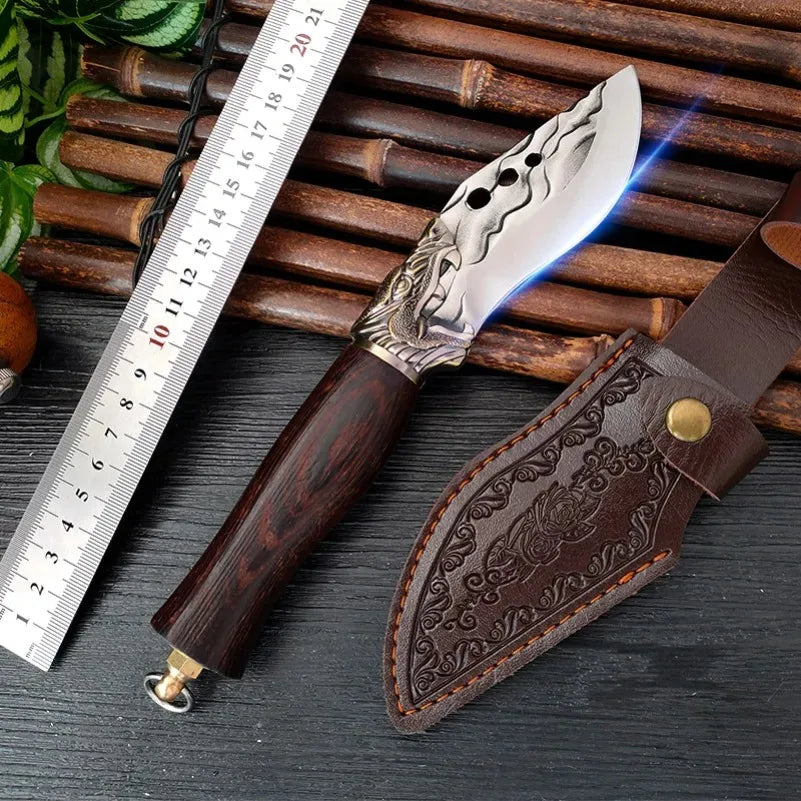InLeung Hand Forged Boning Knife – Wood Handle Chef Knife